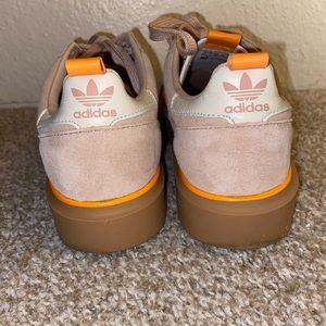 Adidas, cream & brown colored, platform sneakers, worn once
